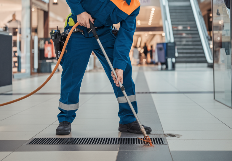Retail & Shopping Center Drain Services in Brea